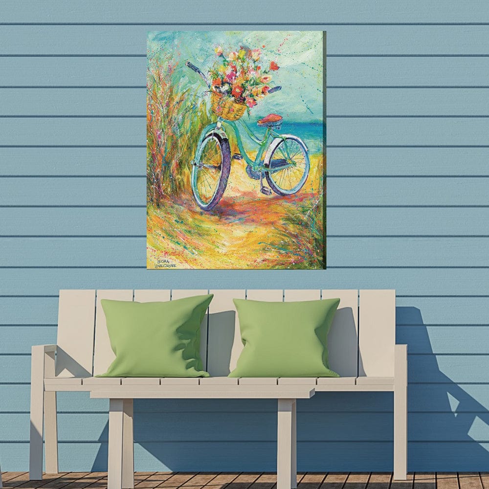 Blossom Bike Outdoor Canvas Art