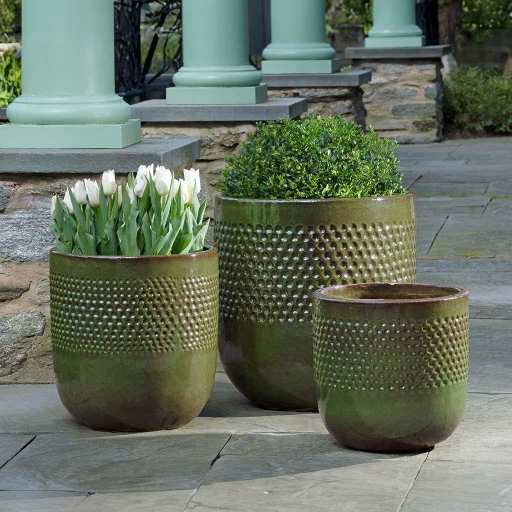 Banded Coin Pot Nested Set of 3 | Glazed Collection
