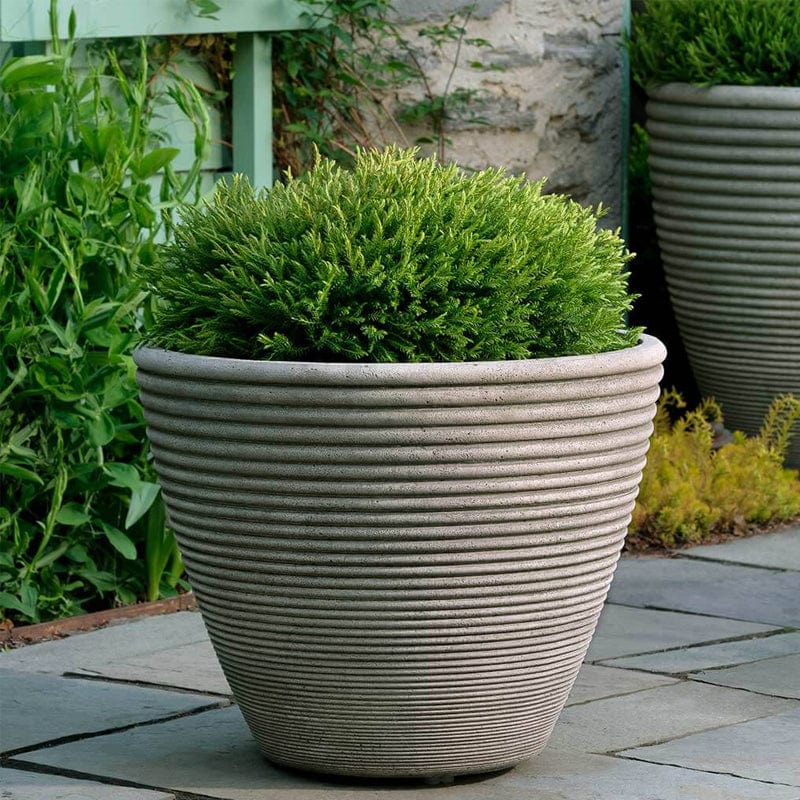 Bibendum Low Cast Stone Planter