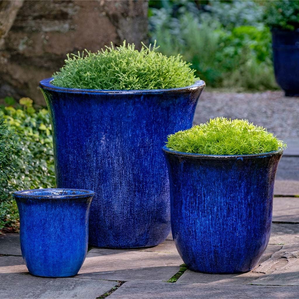 Campana Planter Set of 3 in  Riviera Blue