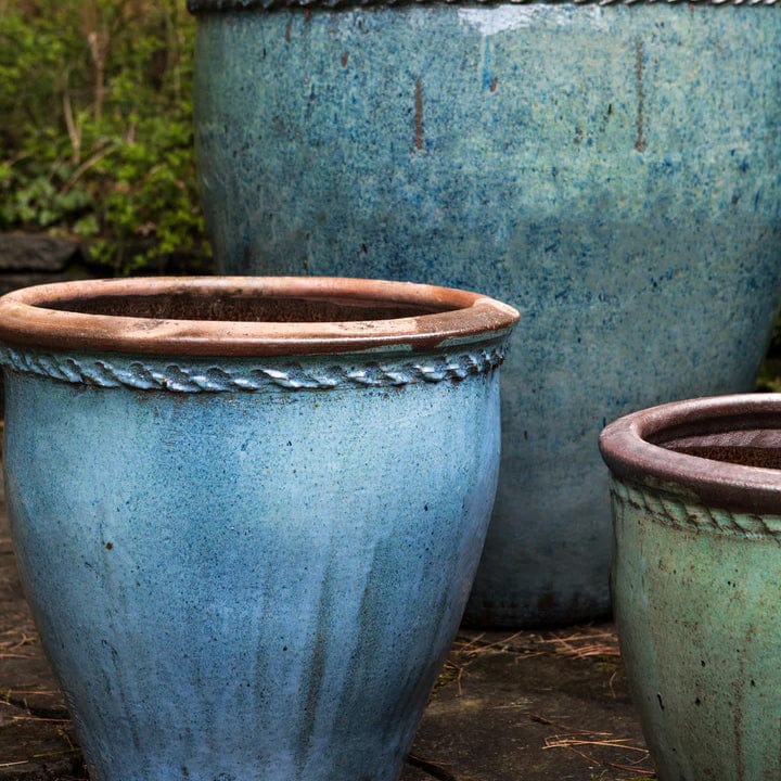 Chandor Glazed Terra Cotta Planter Set of 4