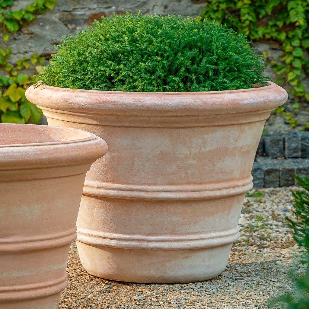 Classic Double Rolled Rim 27" Terra Cotta Planter