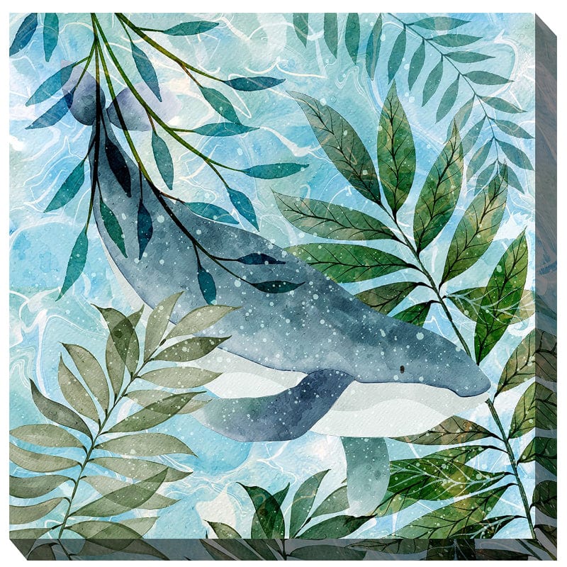 Coastal Manatee Outdoor Canvas Art