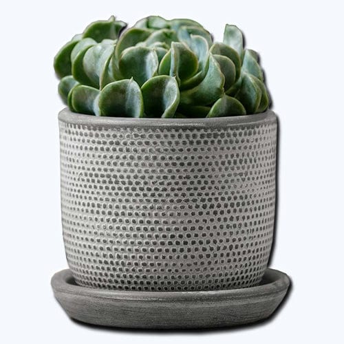 Cobblestone Set of 3 | Cold Painted Terra Cotta Planter