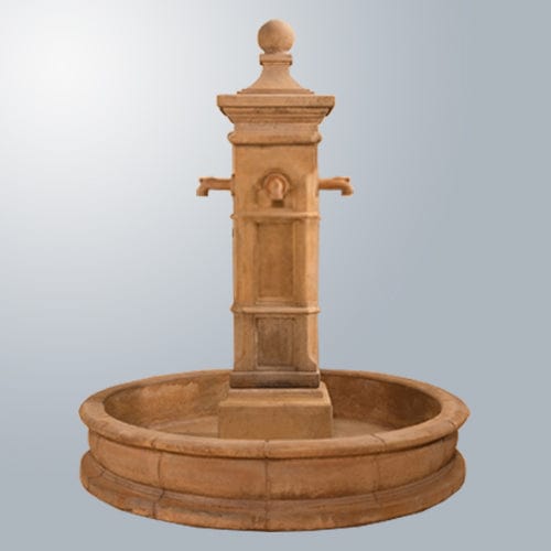 Aquitaine Pond Fountain with Concrete Spouts