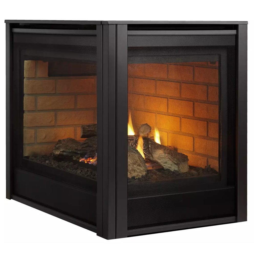Majestic 36" Corner Direct Vent Multi Side Top/Rear Gas Fireplace with Intellifire Touch Ignition - Outdoor Art Pros
