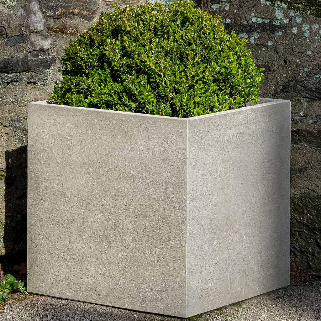 Cube Cast Stone Planter