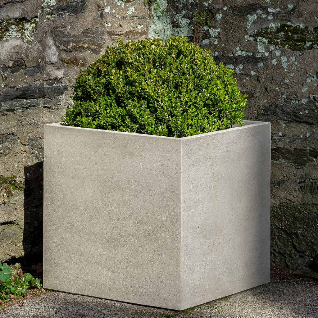 Cube Cast Stone Planter