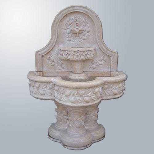 Deruta Lemon Wall Outdoor Water Fountain