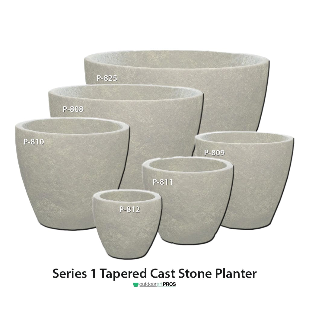 Series 1 Tapered Cast Stone Planter