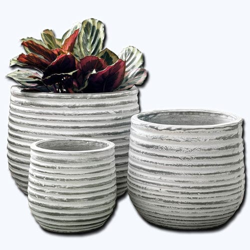 Etage Large  Set of 6 | Cold Painted Terra Cotta Planter