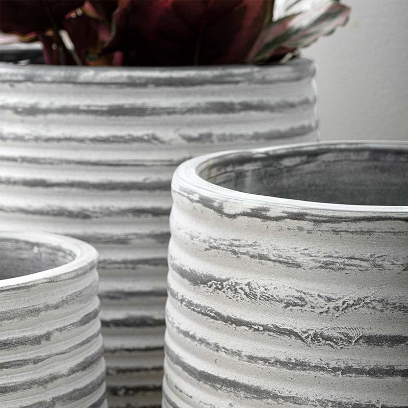 Etage Large  Set of 6 | Cold Painted Terra Cotta Planter