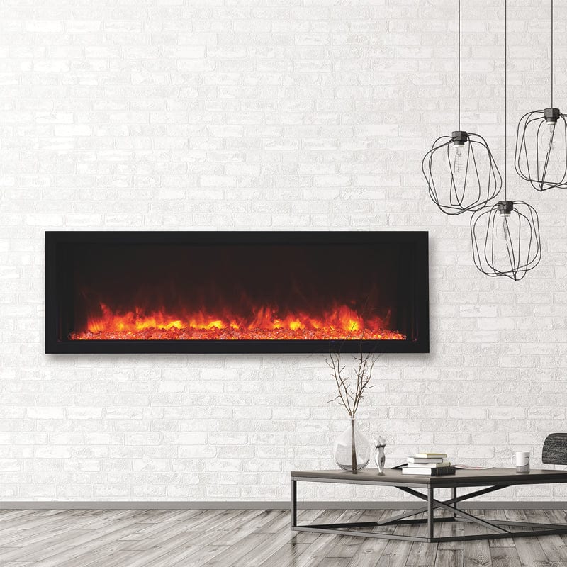 Amantii Panorama 50" Xtraslim Full View Smart Indoor| Outdoor Electric Fireplace