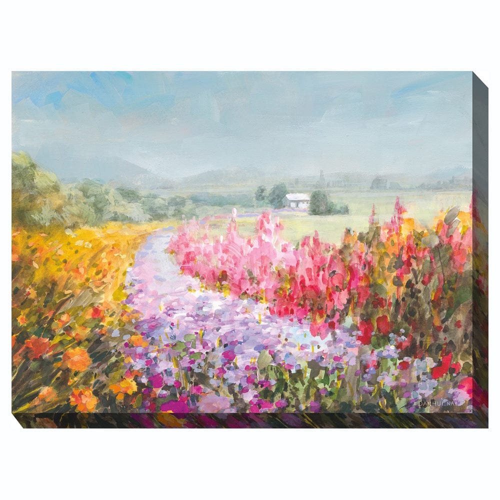Flowering Footpath Outdoor Canvas Art