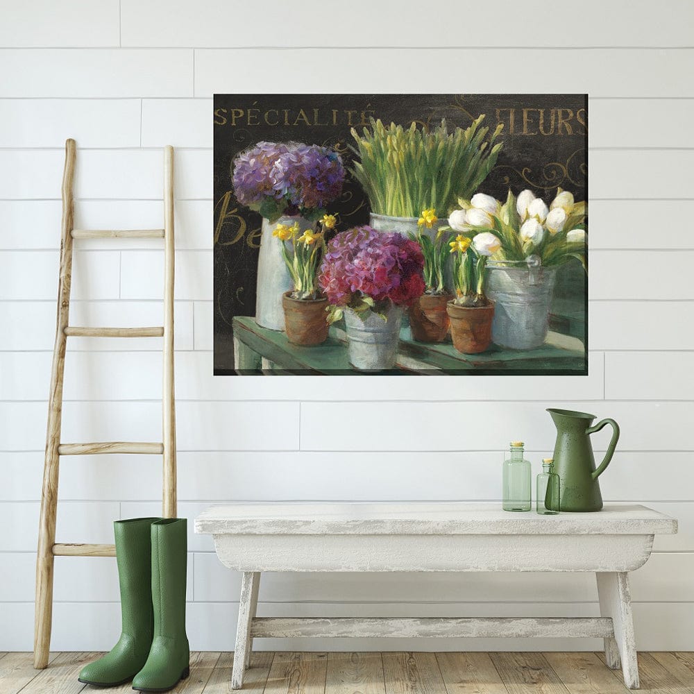 French Market Outdoor Canvas Art
