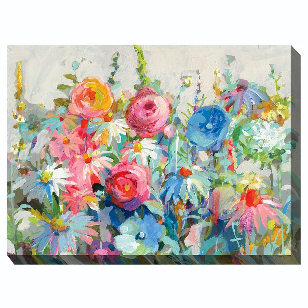 Gleeful Garden Outdoor Canvas Art