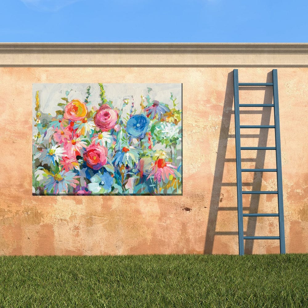 Gleeful Garden Outdoor Canvas Art