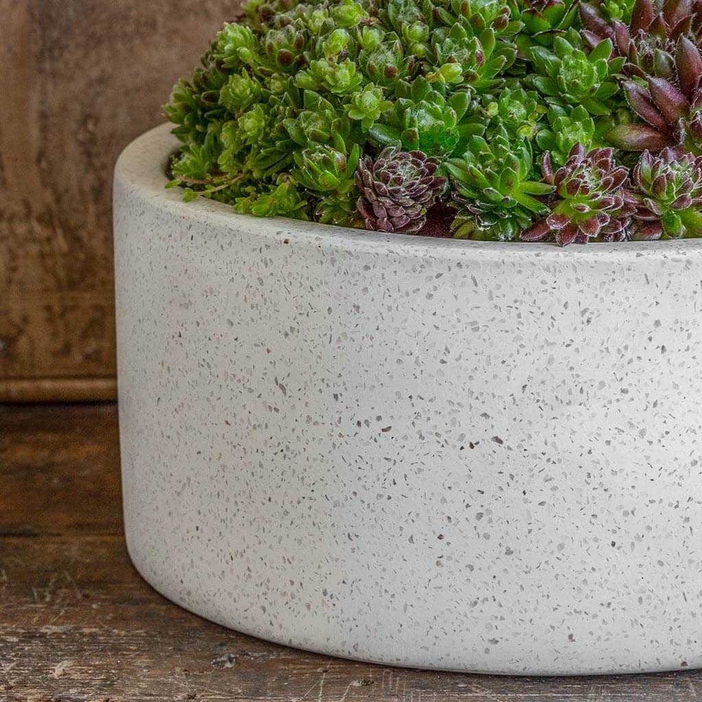 Geo Cylinder Planter Set of 4 | Fiber Cement Collection