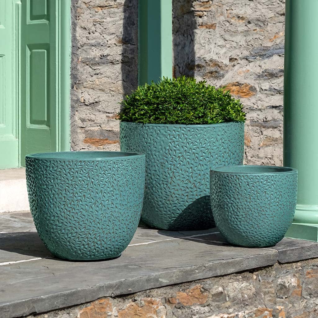 Falling Petals Planter Nested Set of 3 | Glazed Collection