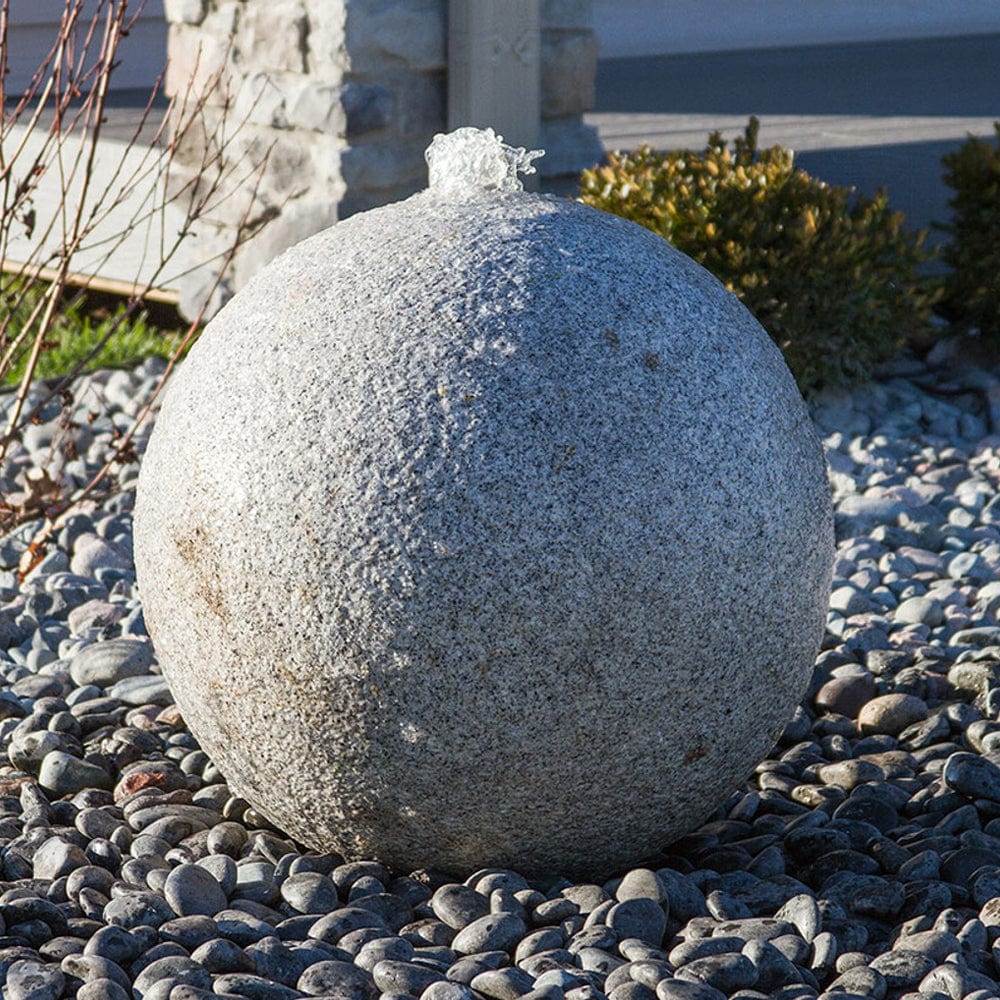 Granite Sphere Stone Fountain - Outdoor Art Pros