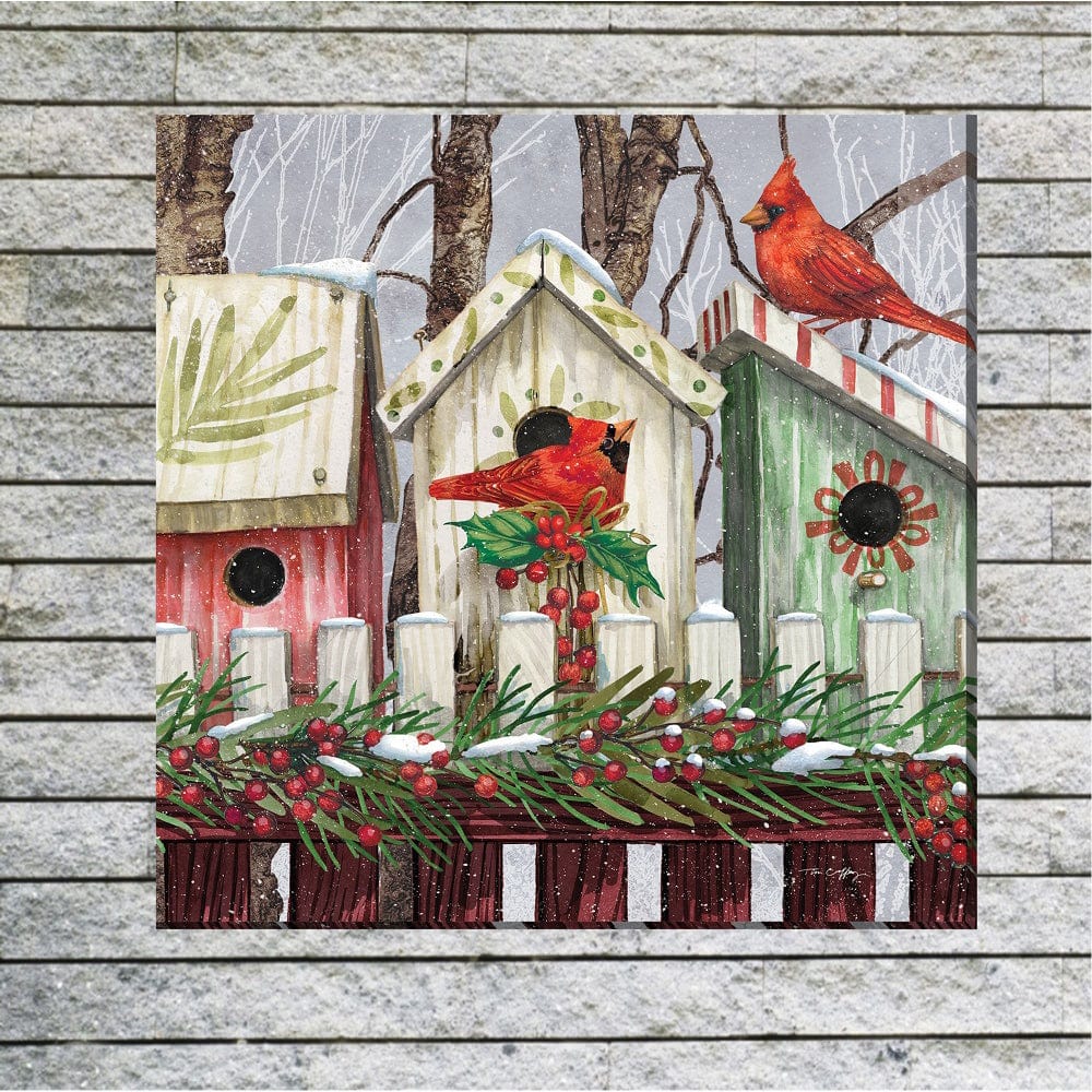 Holiday House Outdoor Canvas Art