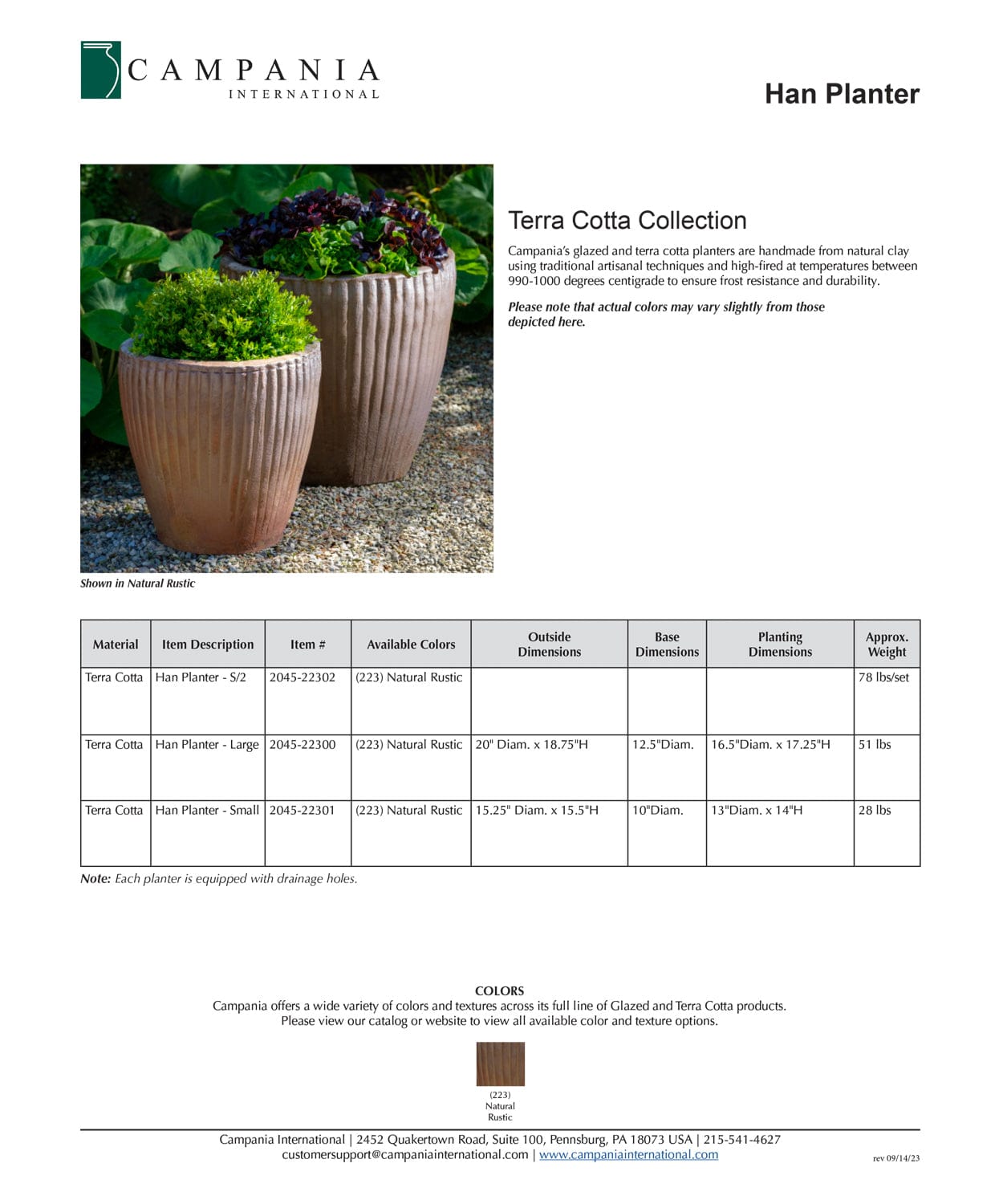 Han Glazed Terra Cotta Planter - Set of 2