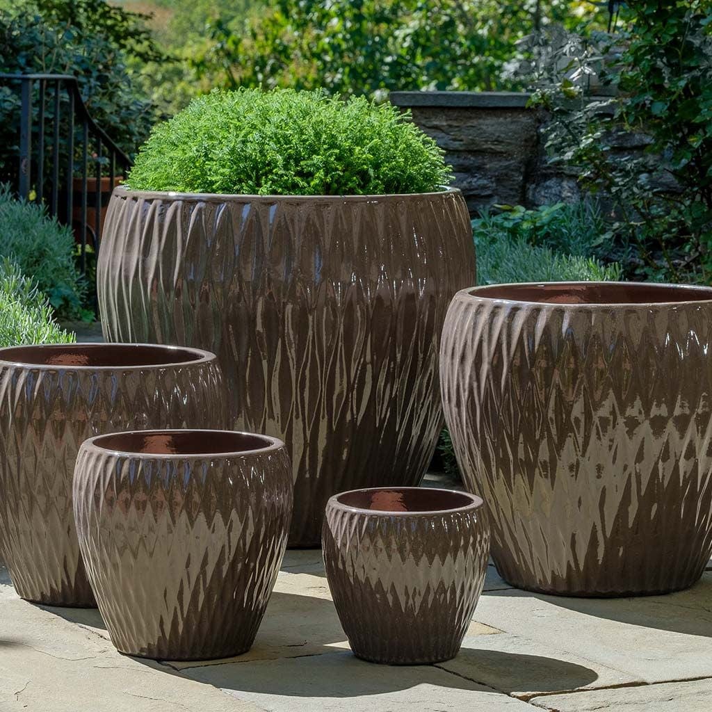 set of 5 plant pots Harlequin Planter Nested Set of 5
