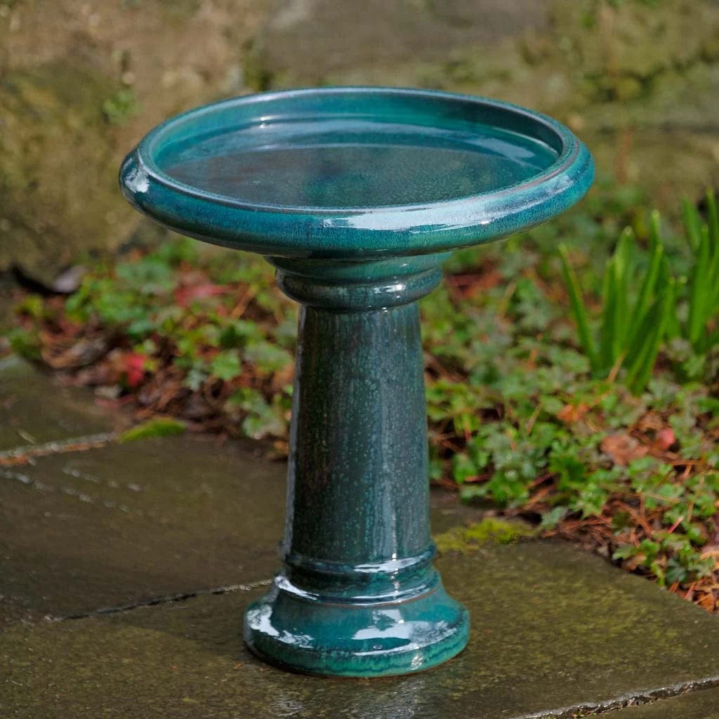 Terrace Birdbath Set of 2 | Glazed Collection