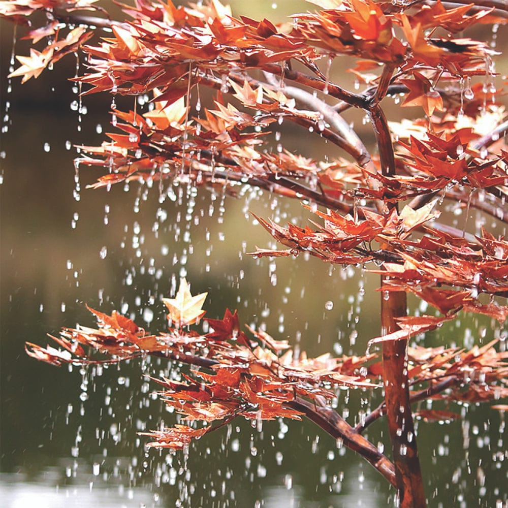 38" Copper Japanese Maple Tree Garden Fountain - Outdoor Art Pros