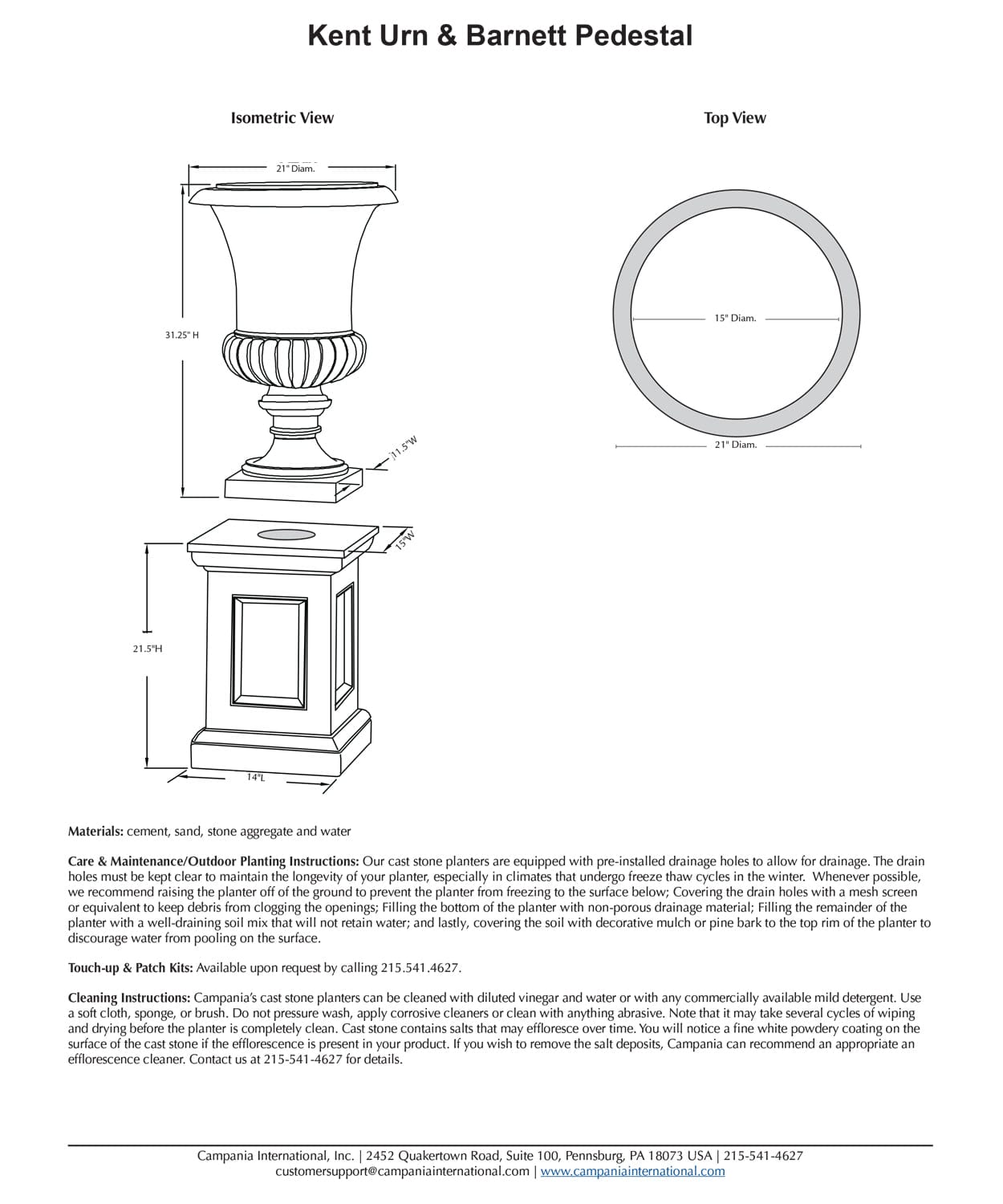 Kent Urn Garden Planter