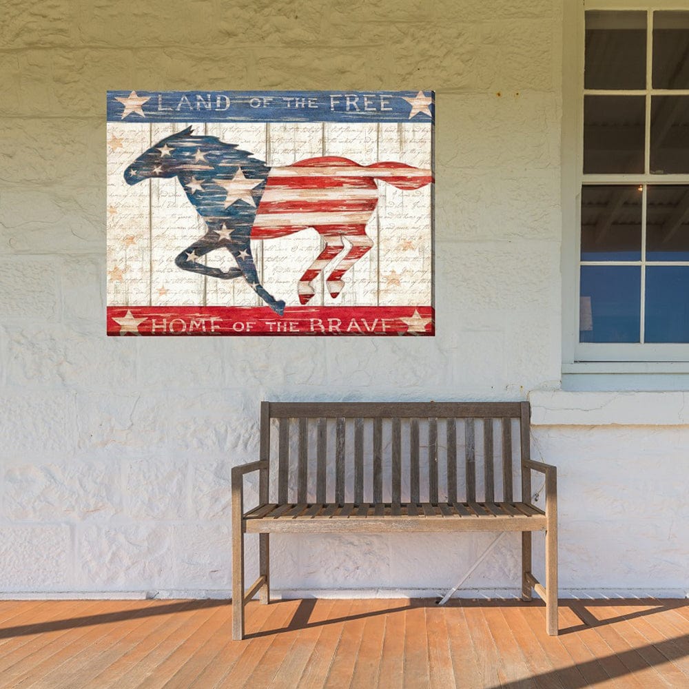 Land of the Free Outdoor Canvas Art