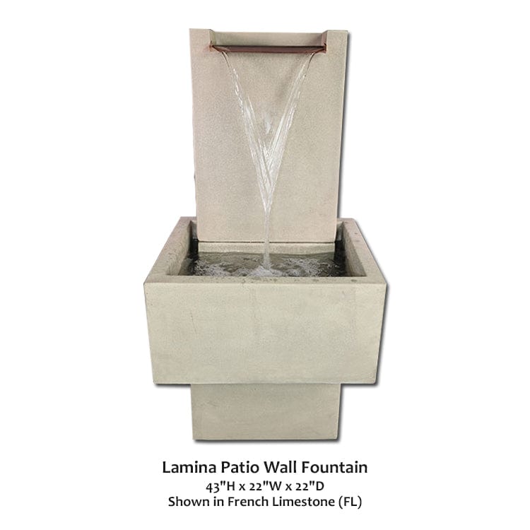 Lamina Patio Wall Fountain