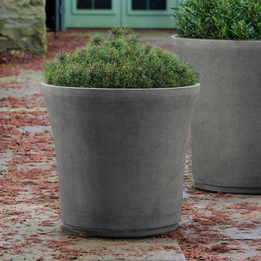 Cloche Large Lightweight Cast Stone Concrete Planter in Grey