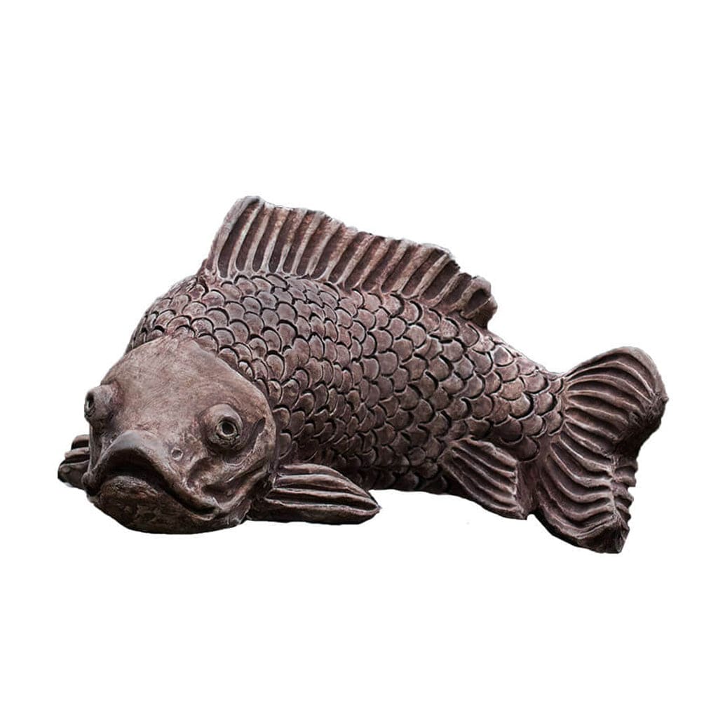 Large Koi Cast Stone Garden Statue | Fish Statue