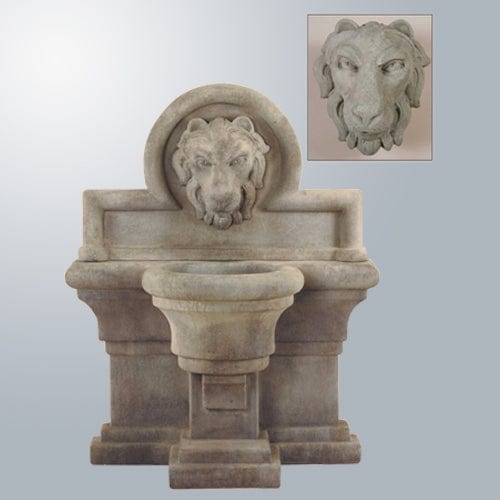 Leone Grande Wall Outdoor Fountain