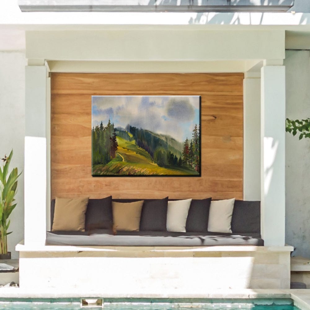 Mountain Slope Outdoor Canvas Art