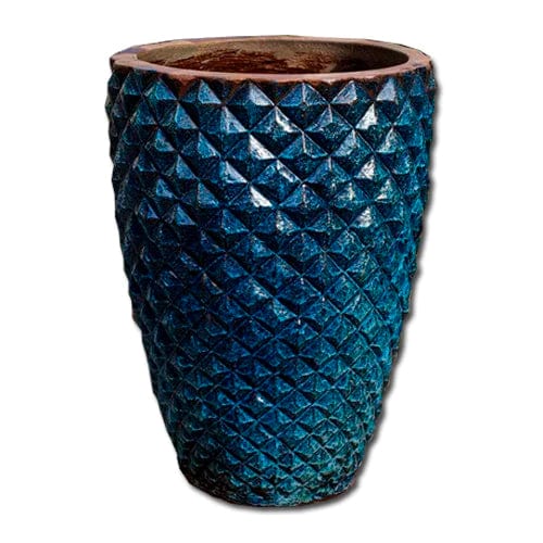 Facet Tall | Glazed Terra Cotta Planter