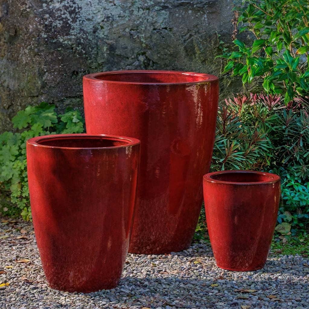 Marta Glazed Terra Cotta Planter Set of 3