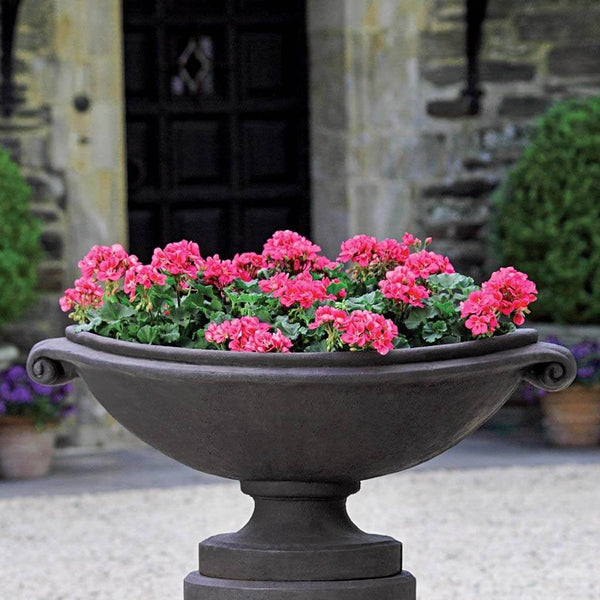 Large Cast Stone Medici Pedestal Planter | Outdoor Art Pros