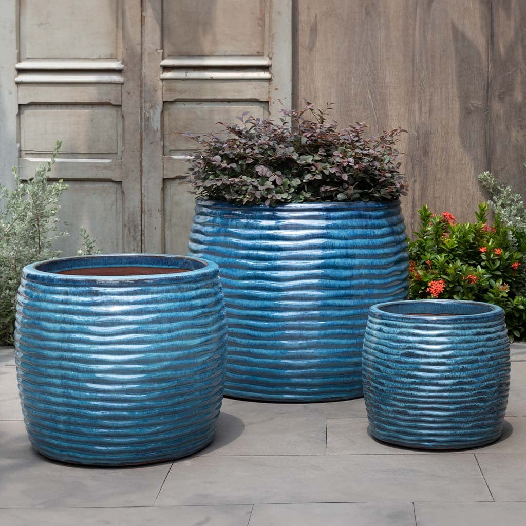 Montauk Planter Tall  Nested Set of 3 | Glazed Collection