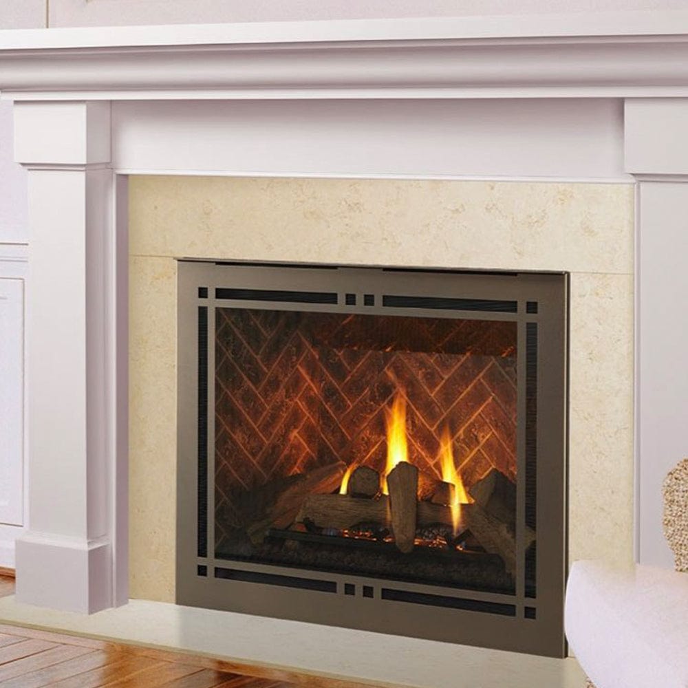 Meridian 36" Top/Rear Direct Vent Fireplace with Intellifire Touch Ignition - Outdoor Art Pros