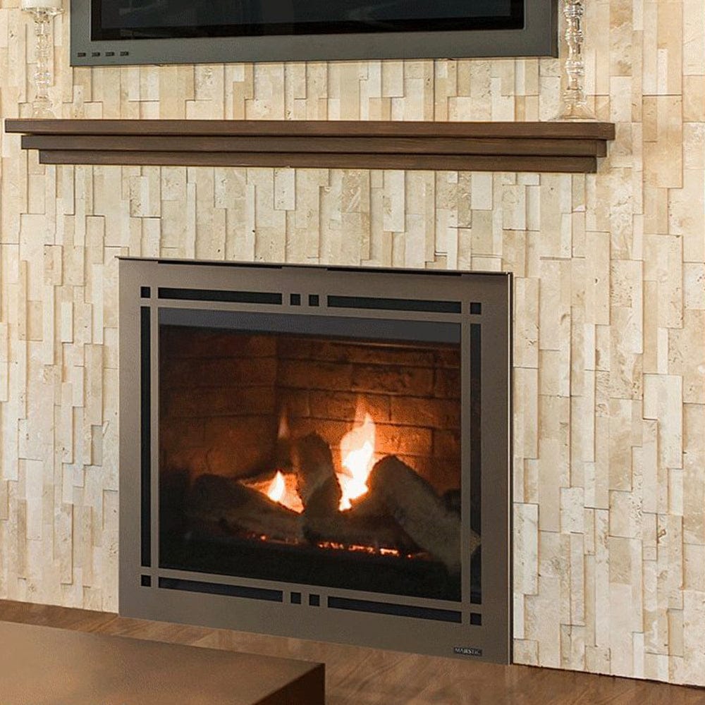 Meridian 36" Top/Rear Direct Vent Fireplace with Intellifire Touch Ignition - Outdoor Art Pros