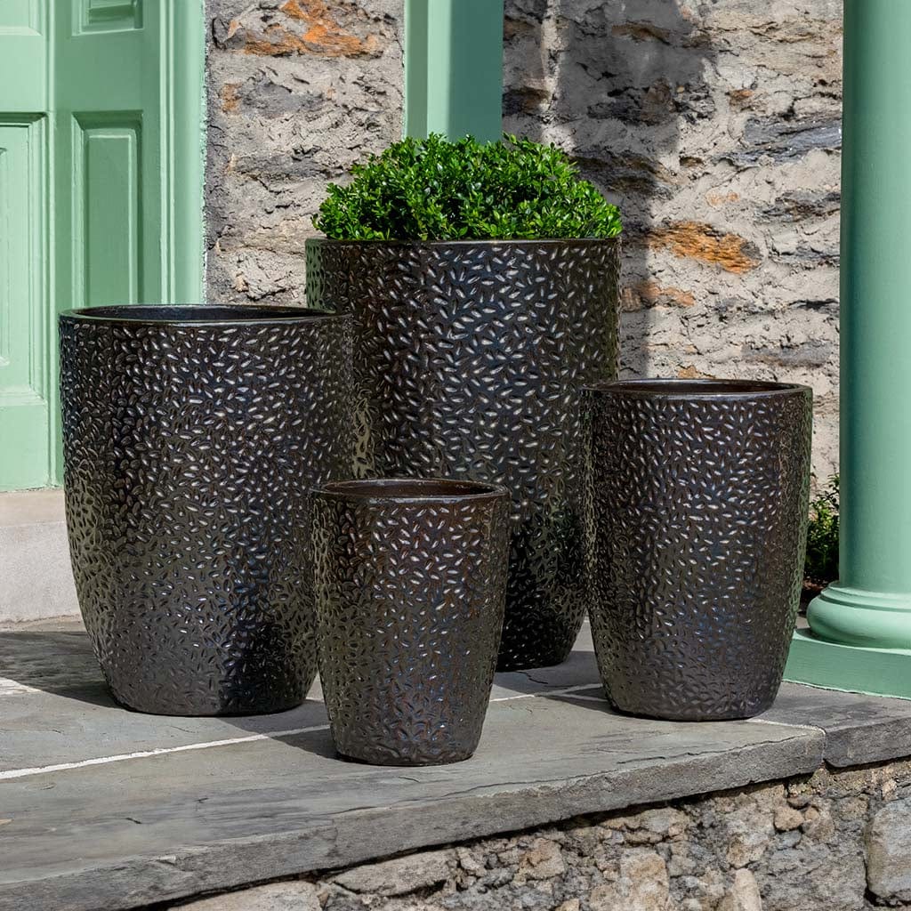 Falling Petals Planter Tall Nested Set of 4 | Glazed Collection