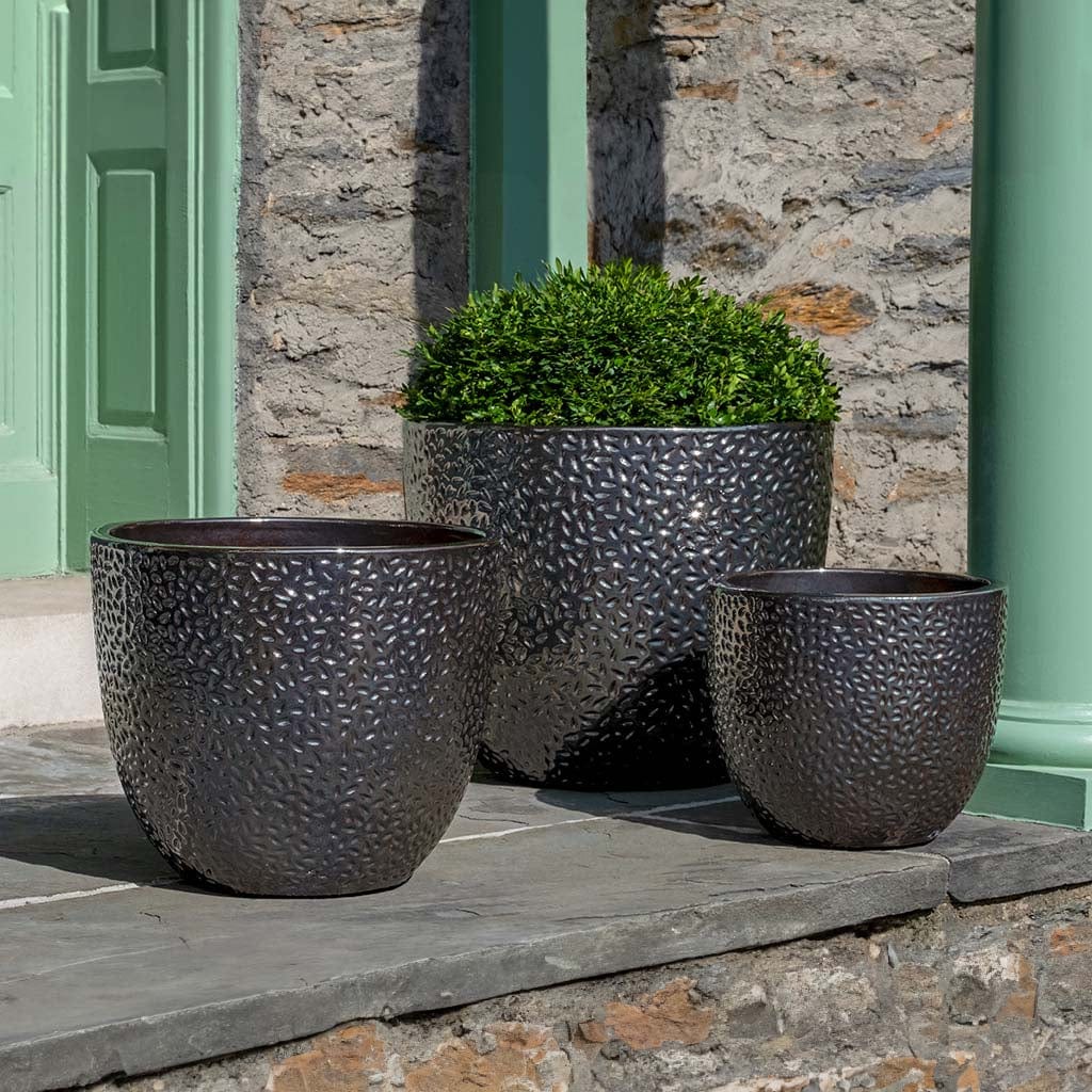 Falling Petals Planter Nested Set of 3 | Glazed Collection