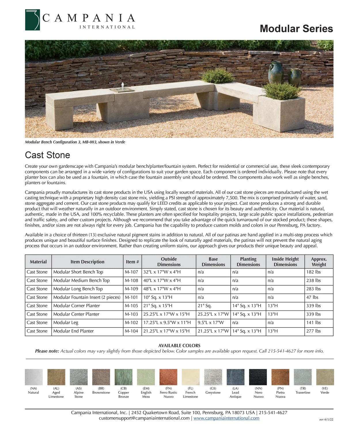 Modular Planter Benches Series