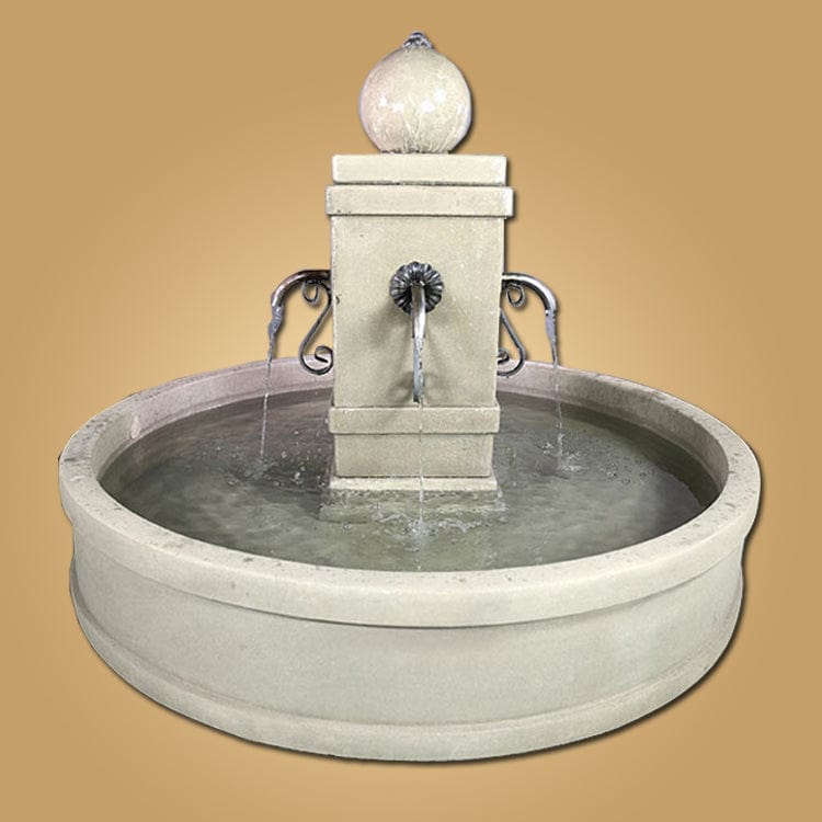 Napa Round Pond Fountain for Rustic Spouts