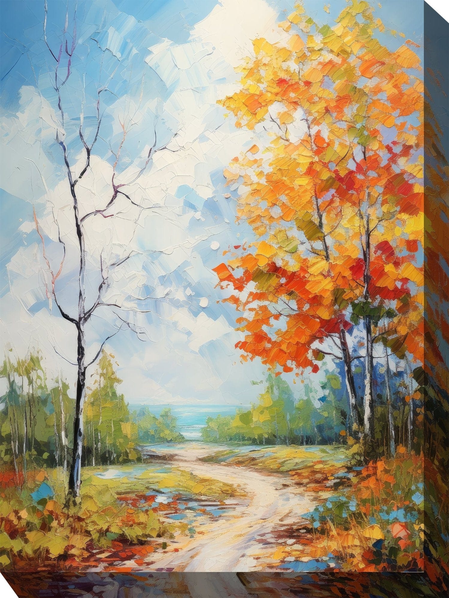 Back Way C Going The Backway Outdoor Canvas Art