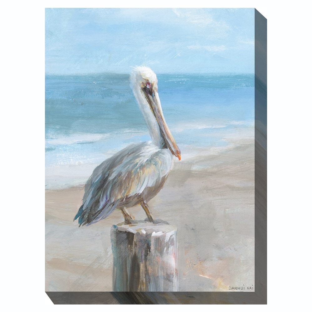 Pelican Portrait Outdoor Canvas Art