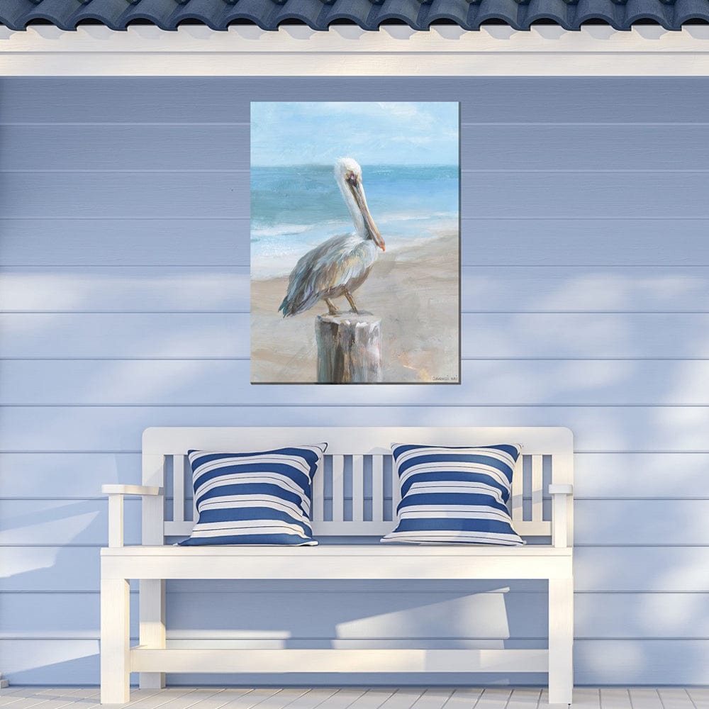 Pelican Portrait Outdoor Canvas Art