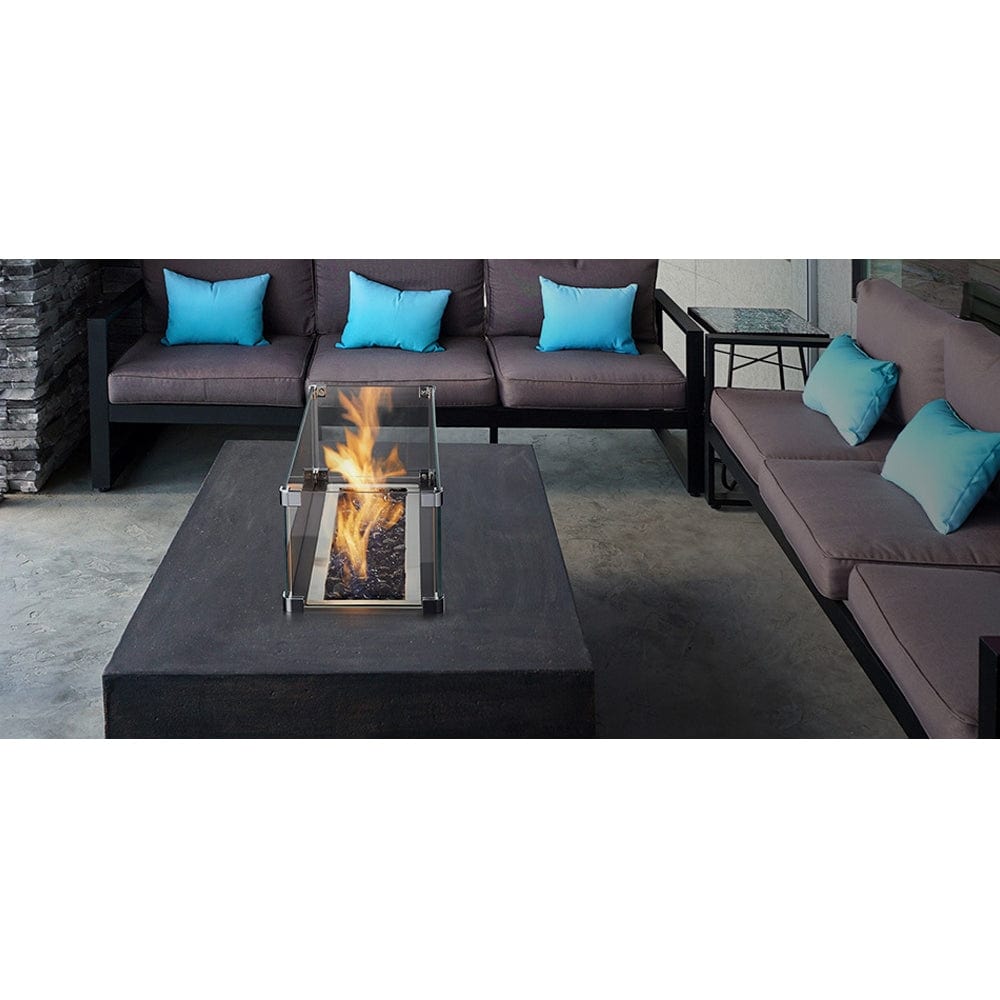 Plaza 24" Outdoor Linear Fire Pit - Outdoor Art Pros